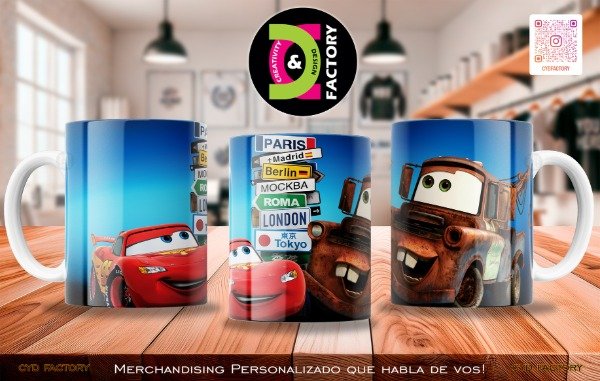 Producto - Taza Cars - TZ-RT-BL-11OZ-508-MV-ANM-CARS