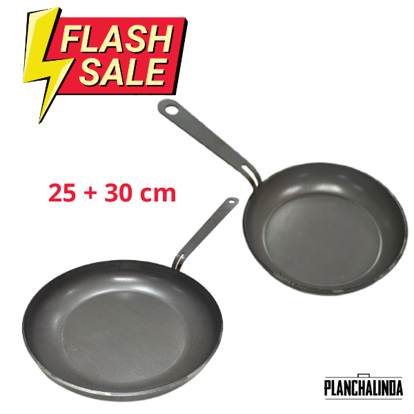 Producto - Sartenes de hierro 25 + 30 cm