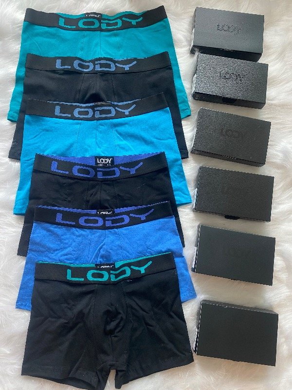 Producto - Boxer de algodón con lycra Lody con cajas (Precio por docena)