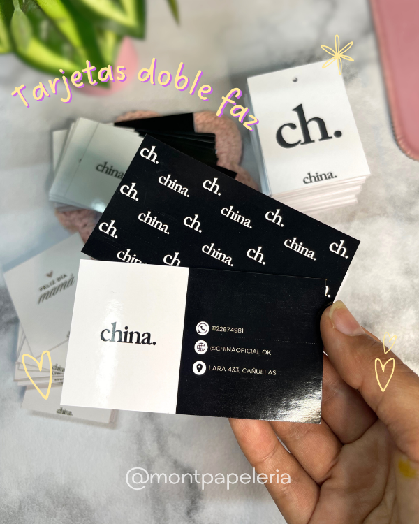 Producto - Tarjetas personales Doble faz