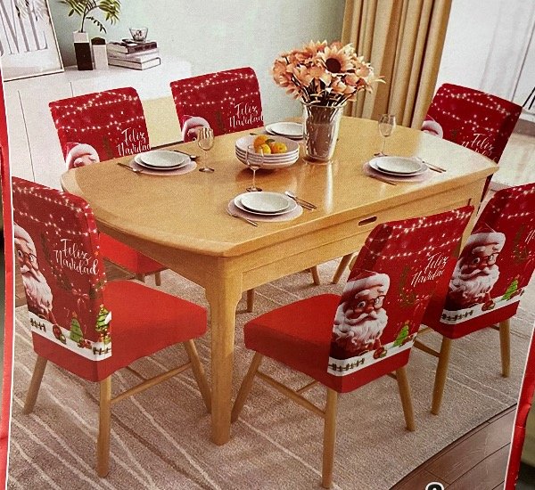 Producto - Fundas de sillas navideñas X6 - 0