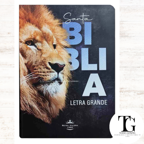 Producto - BIBLIA COVERTEX TAPA AZUL LEÓN