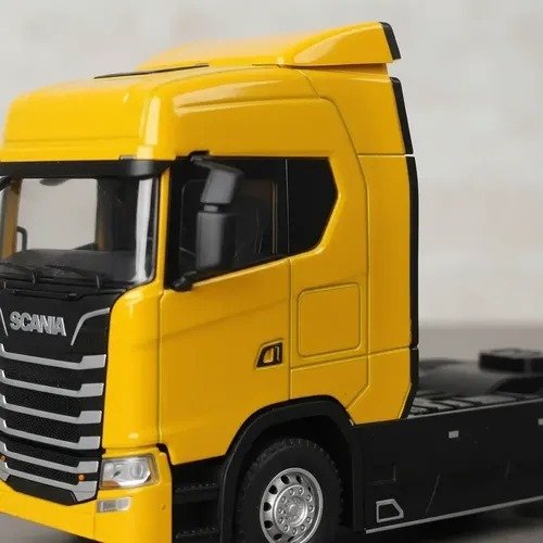 Producto - Camión de Juguete Scania con Acoplado Contenedor AMARILLO - 2