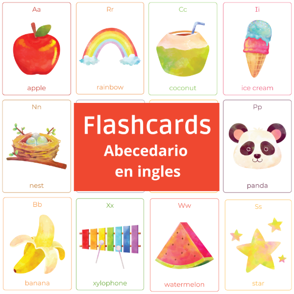 Producto - Abecedario en Ingles - Flashcards -  FLA02