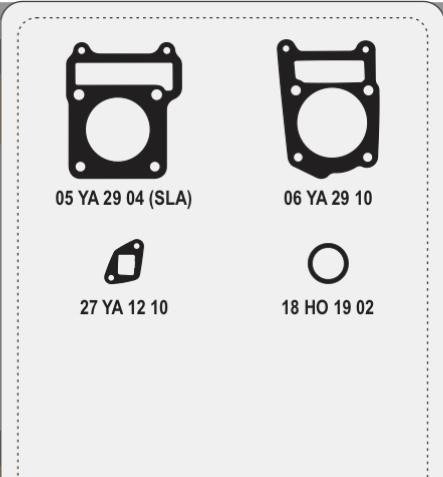 Producto - JUNTAS COMPLETA (CON ORING) YAMAHA YBR 125 (VARIAS, LEER DESCRIPCION)- ALFA