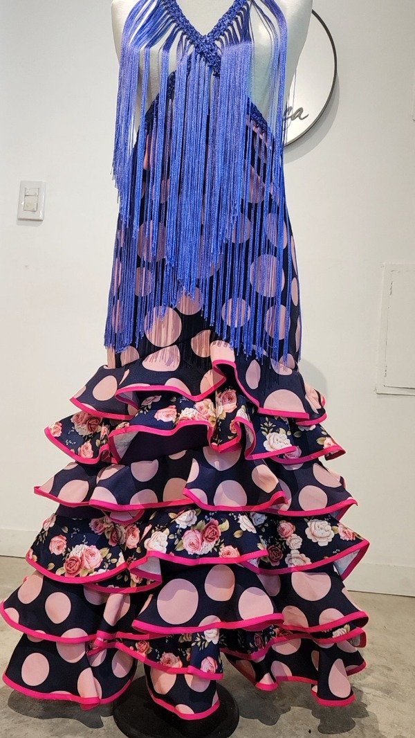 Producto - FALDA. MONETA AZUL ROSA