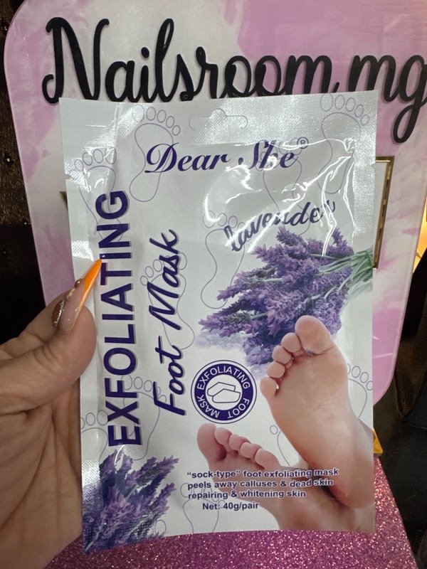 Producto - Guantes exfoliantes para pies de lavanda