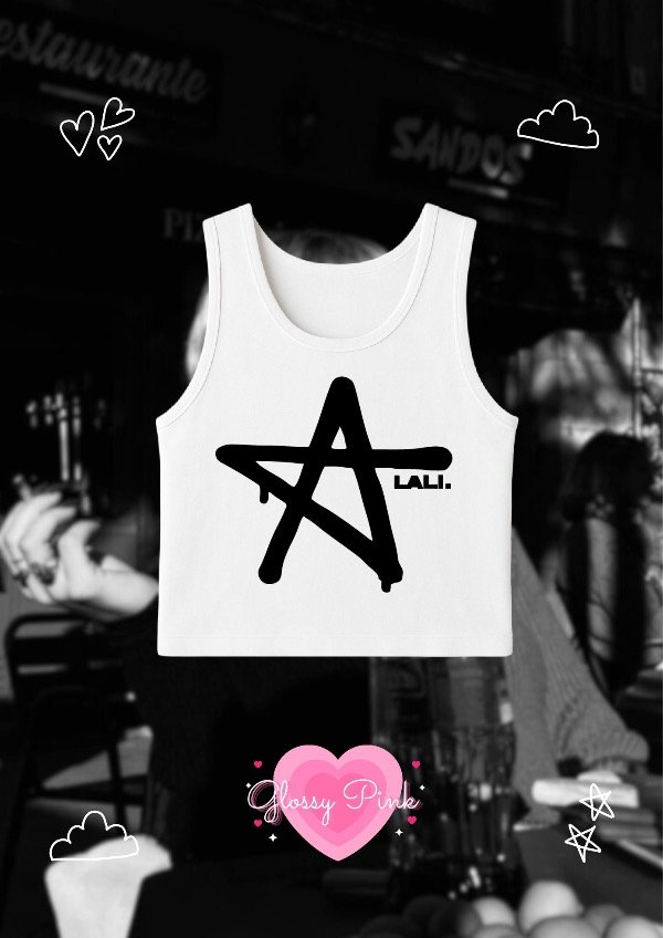 Producto - Tank Top Lali Estrella - VINILO TEXTIL