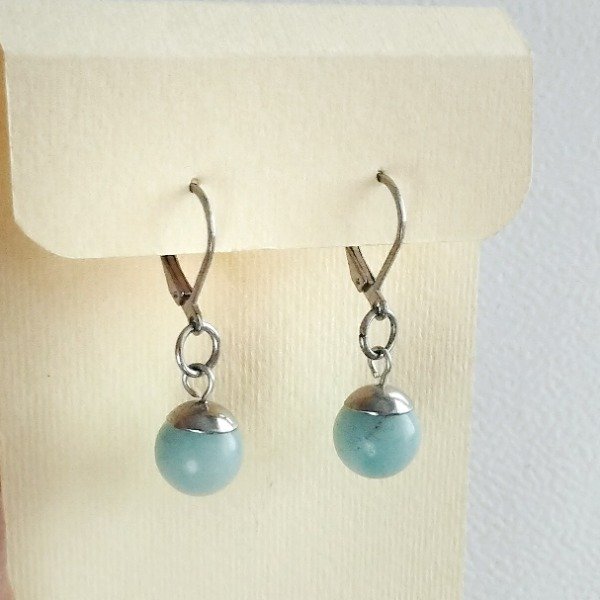 Producto - AROS CORTOS AMAZONITA