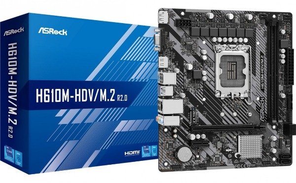Producto - Motherboard Asrock (lga1700) H610m-hdv/m.2 R2.0