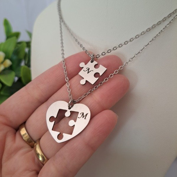 Producto - Dije Corazón Puzzle Compartir