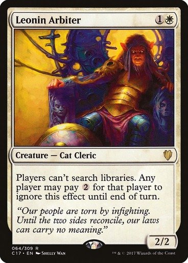 Producto - Leonin Arbiter  Commander 2017