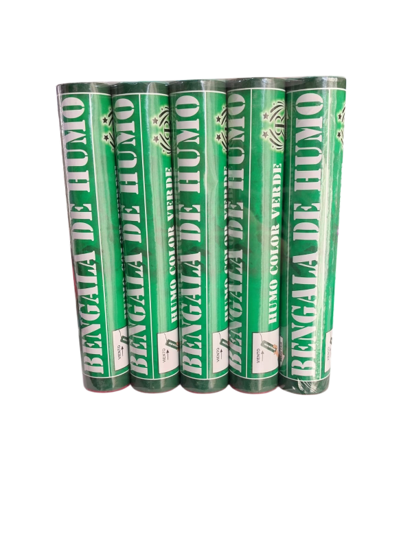 Producto - Bengala de humo verde x5ud.