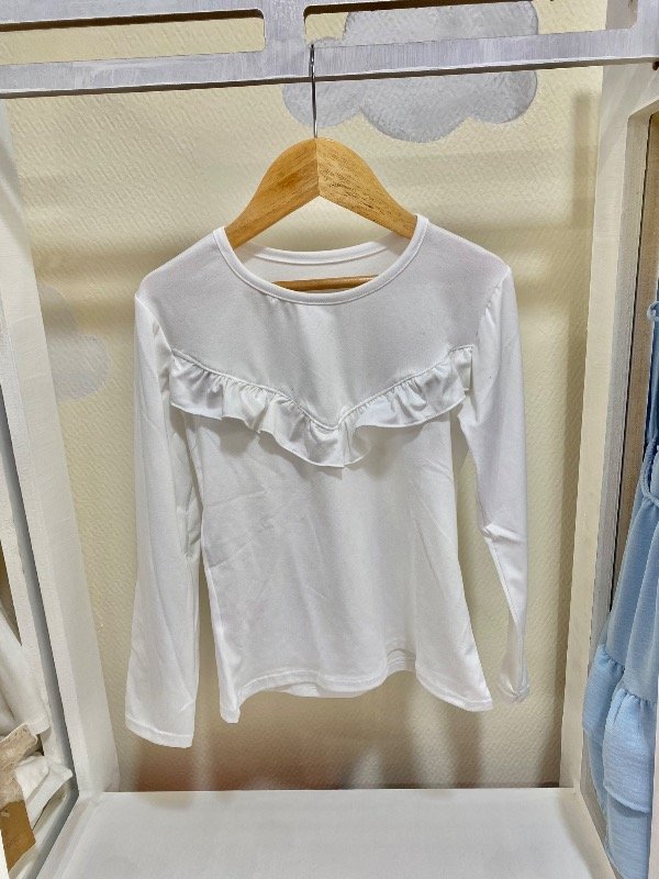 Camiseta volados blanca
