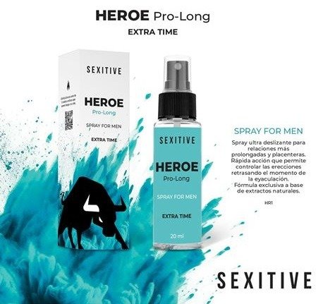 Producto - Spray "Héroe" retardante peneano