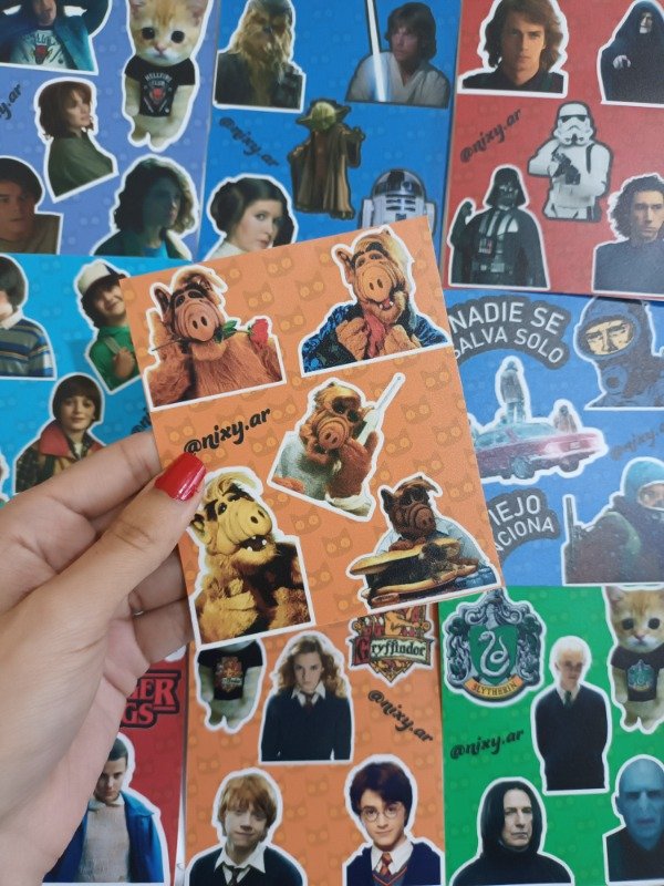 Producto - Plancha de stickers Alf