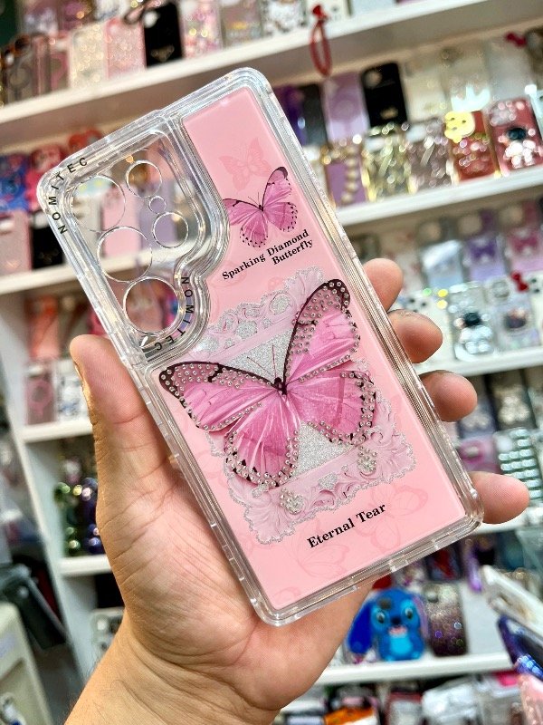 Producto - Funda 360 Mariposa con Strass Samsung S25 ultra