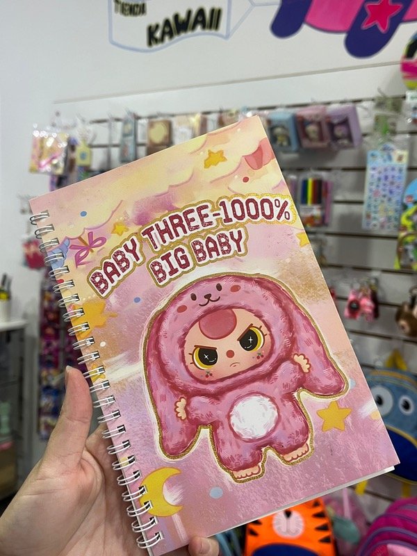 Producto - Cuaderno espiral baby three
