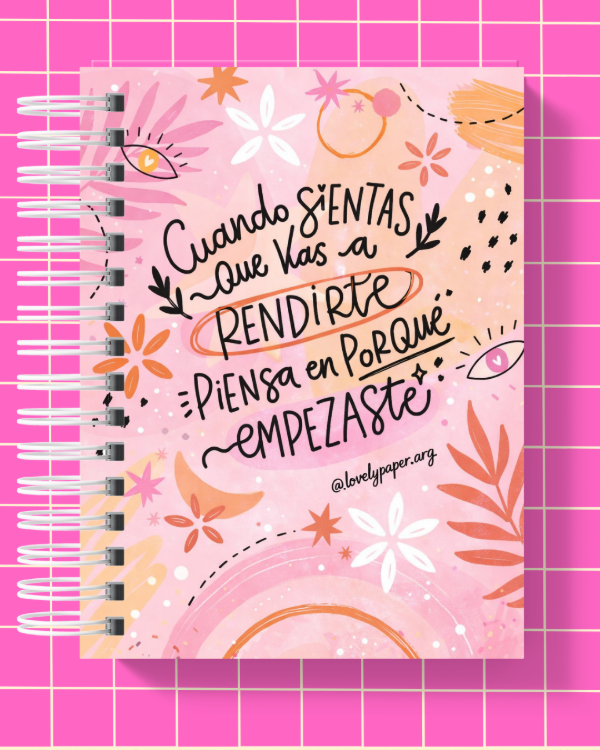 Producto - Agenda Perpetua NO ME RINDO ELEGI EL MODELO DE INTERIOR