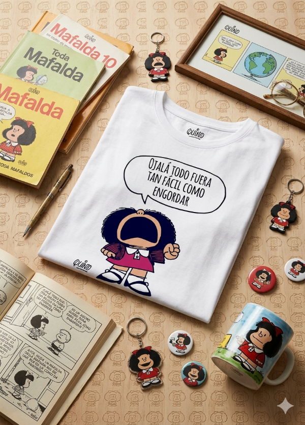 Producto - Remera Mujer Mafalda Ojalá