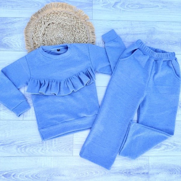 Producto - CONJUNTO EMILIA CELESTE (BUZO + PALAZO)