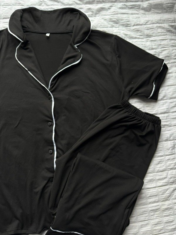 Producto - Camisero Largo Modal #Negro