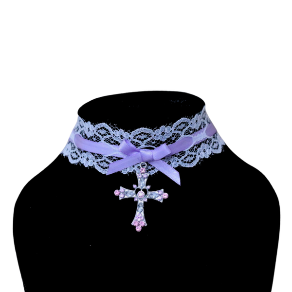 Producto - Choker Margarethe (en lila)