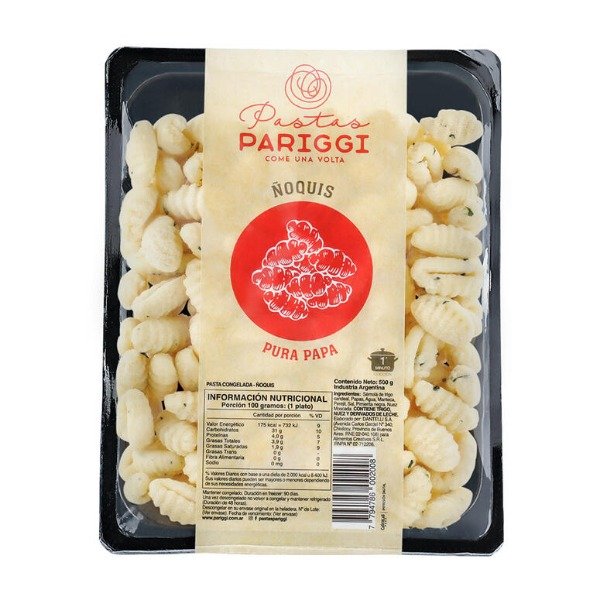 Producto - Ñoquis Pura Papa  - Pastas Pariggi