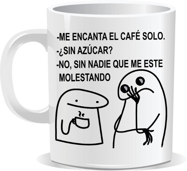 Producto - Taza Ceramica me encanta el cafe solo