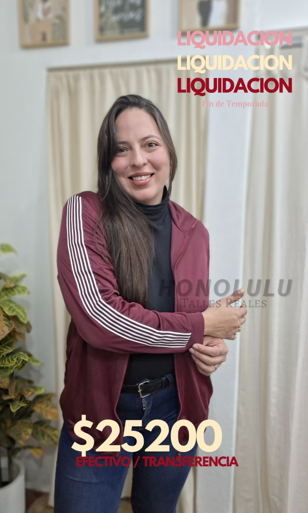 Producto - Campera deportiva Bordo - 0