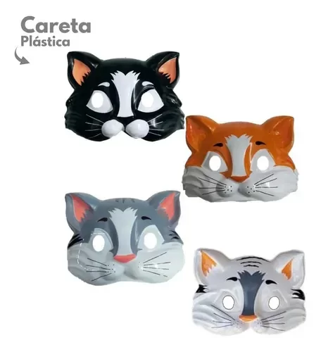 Producto - Careta gato máscara plástico