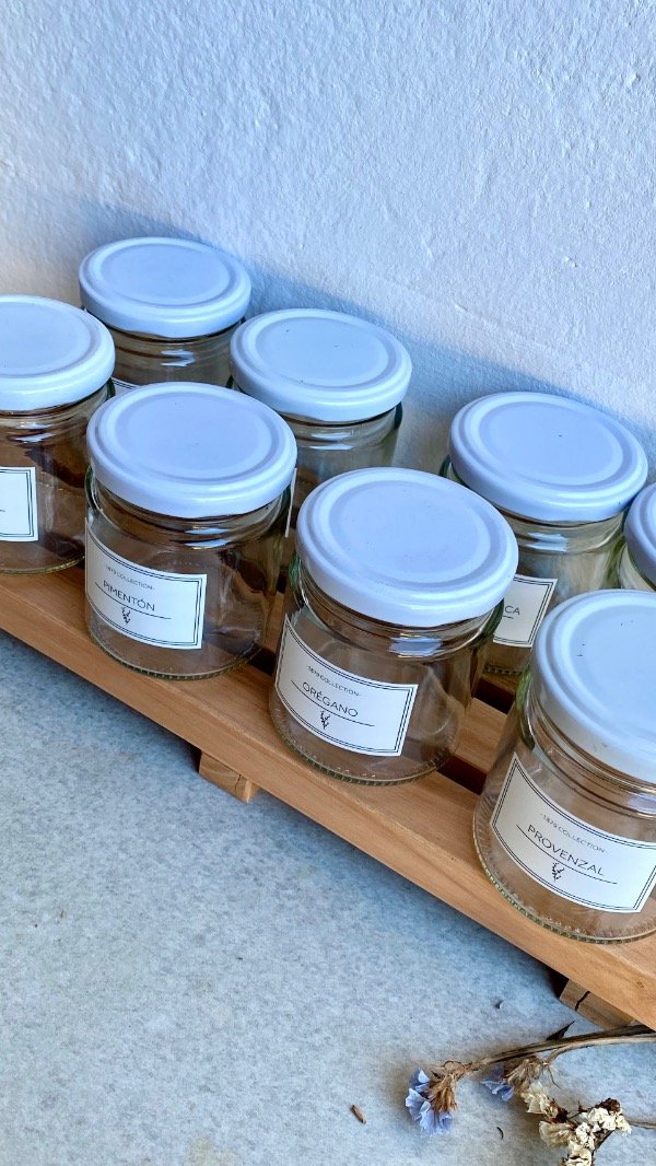 Producto - Combo  de 8 esspecieros 200 cc mas tabla de apoyo paraiso