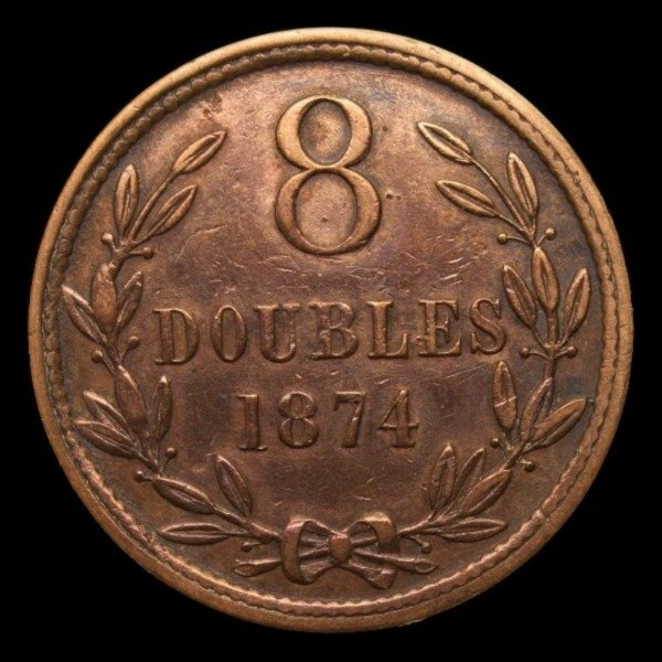 Producto - Guernsey (1874) 8 Doubles - KM#7