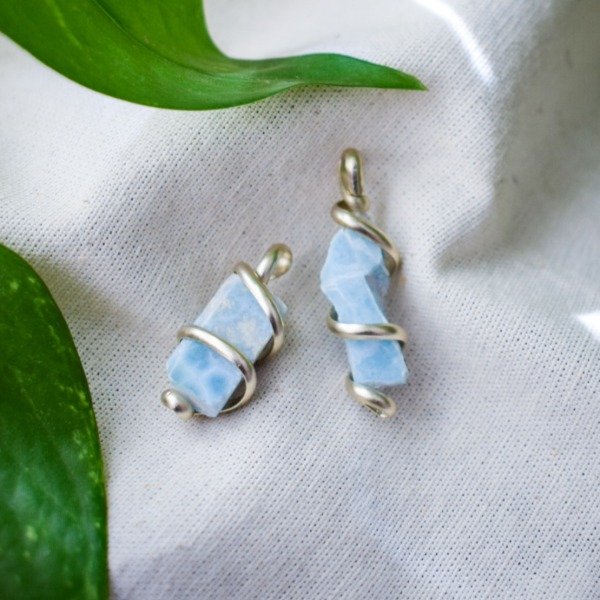 Producto - Dije Larimar Mini en Alpaca