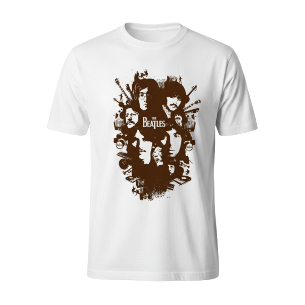 Producto - Remera THE BEATLES Brown Collage