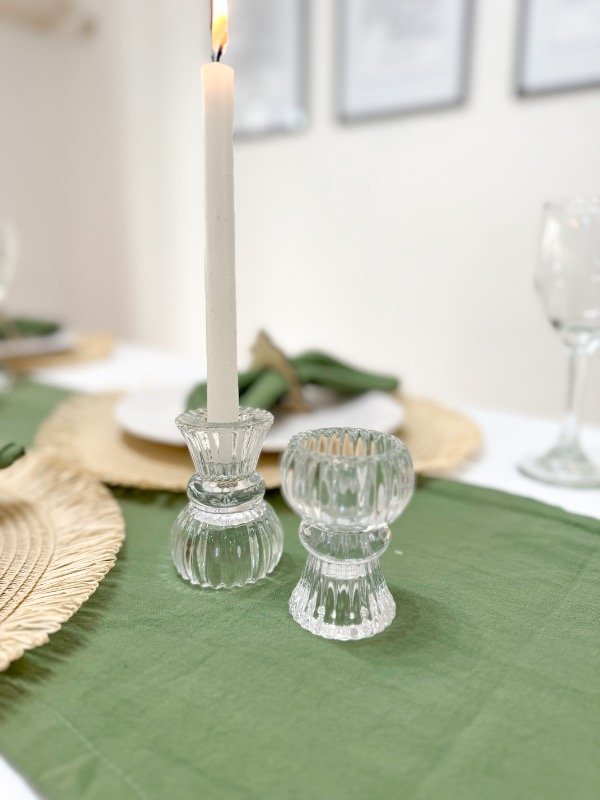 Producto - Porta Vela - Betania Transparente x2