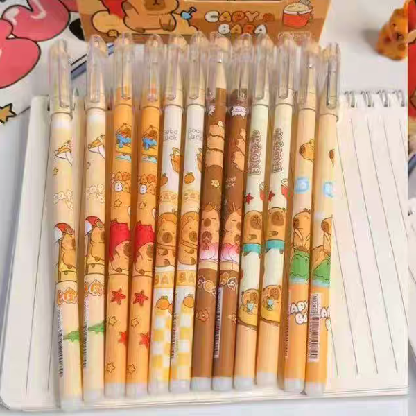 Producto - Set x12 Lapiceras Borrables Capybara