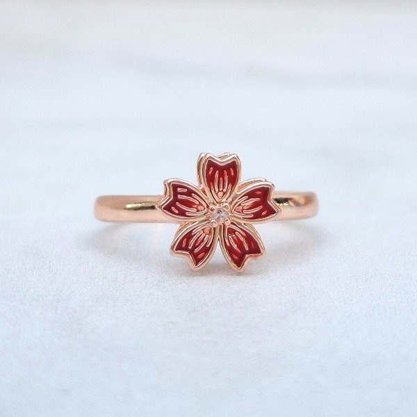 Producto - Anillo flor de melocotón (giratorio)