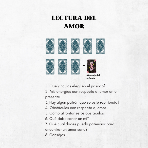 Producto - Lectura del amor