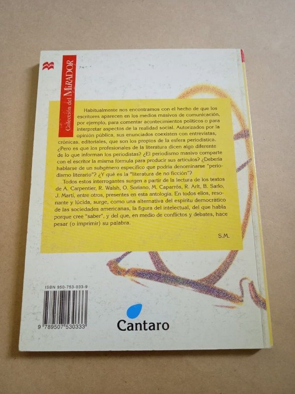 Producto - Literatura y periodismo - Autores varios - Cántaro 2005 - 1