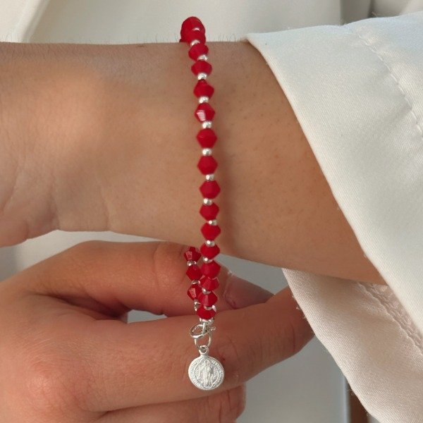 Producto - Pulsera Cristal Checo Laminadas Plata 925 - 1