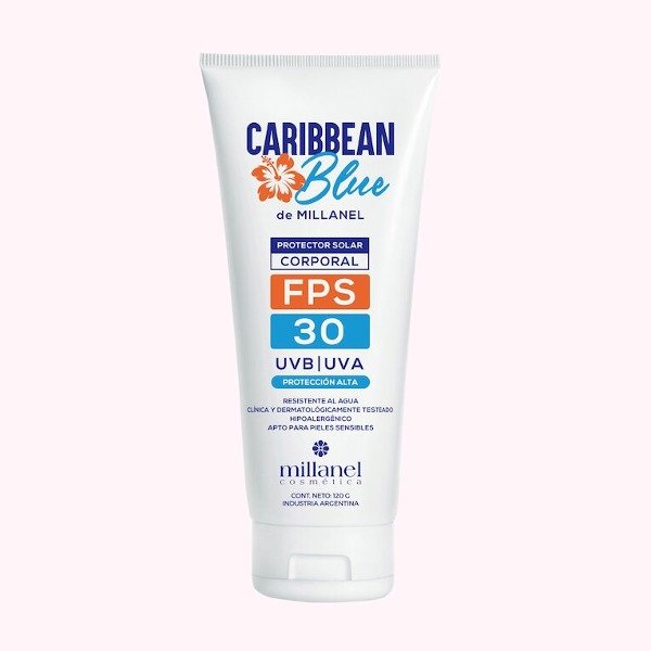 Producto - Protector solar corporal en crema Caribbean Blue - FPS30 120 g