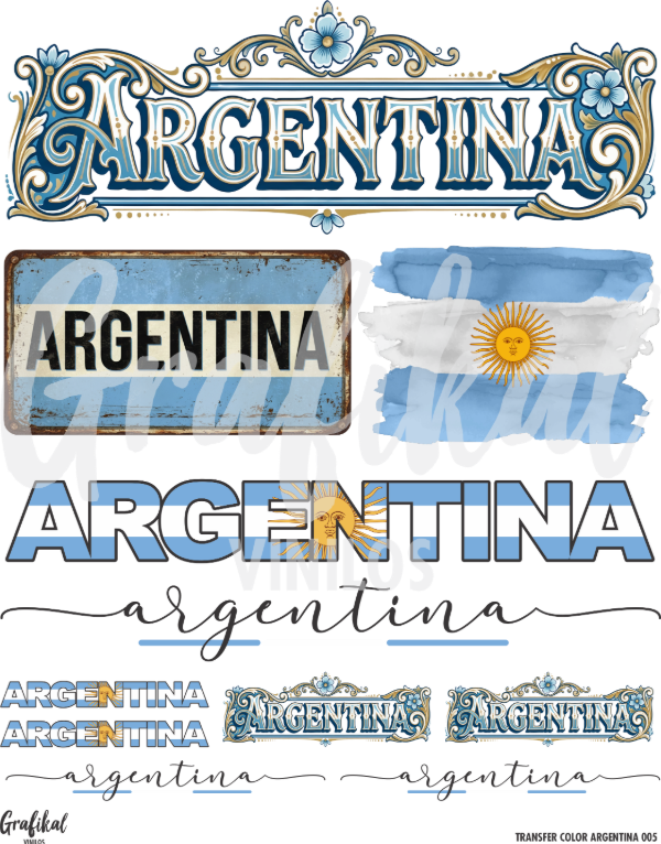 Producto - Transfer Color Argentina 005