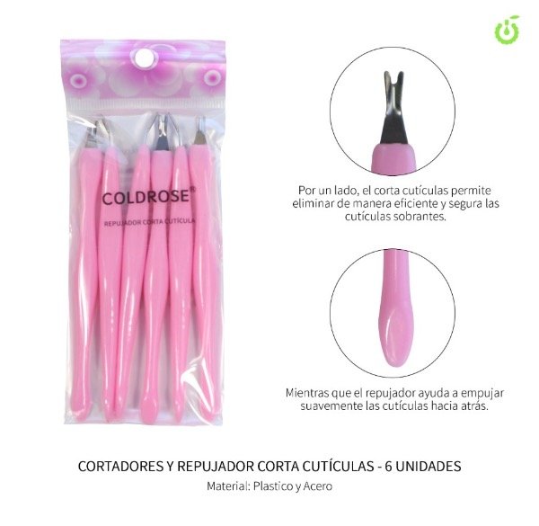 Producto - Repujador corta cutículas  colerose x 6 unidades