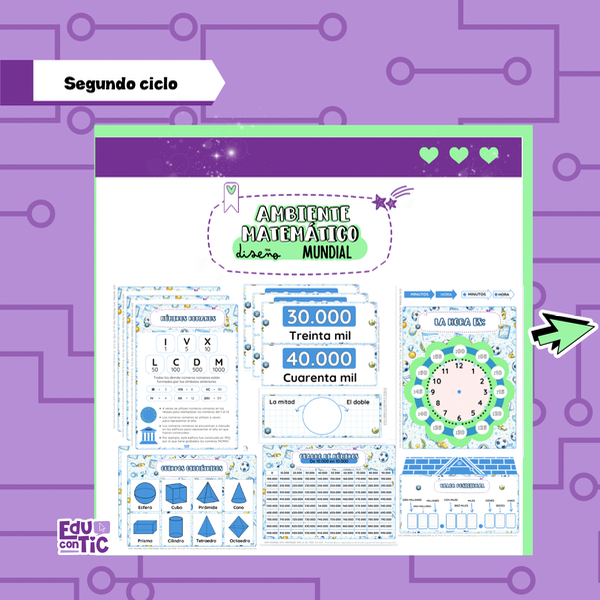 Producto - AMBIENTE MATEMÁTICO - DISEÑO MUNDIAL - SEGUNDO CICLO