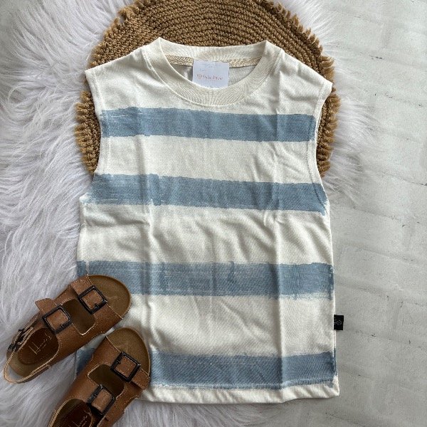 Producto - Musculosa para niños celeste talles hasta el 16