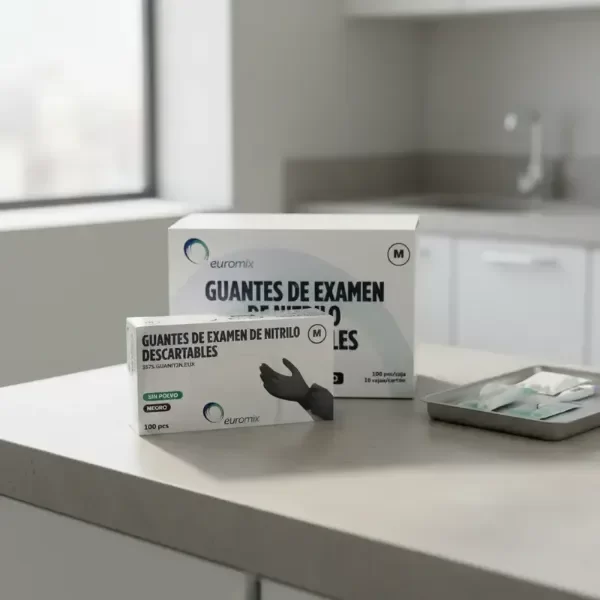 Producto - OJ94 GUANTES DE EXAMEN DE NITRILO DESCARTABLES X100 UNIDADES