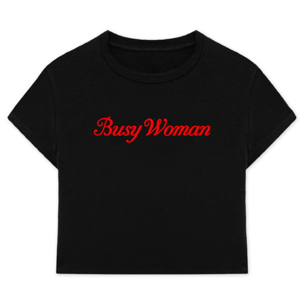 Producto - Baby Tee Busy Woman - Sabrina Carpenter