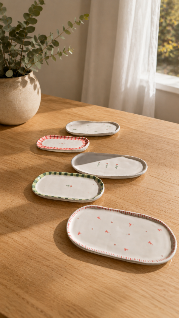 Producto - Bandeja cerámica estampada