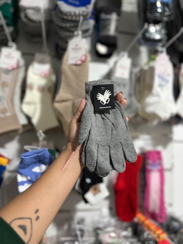 Producto - Guantes gris mujer